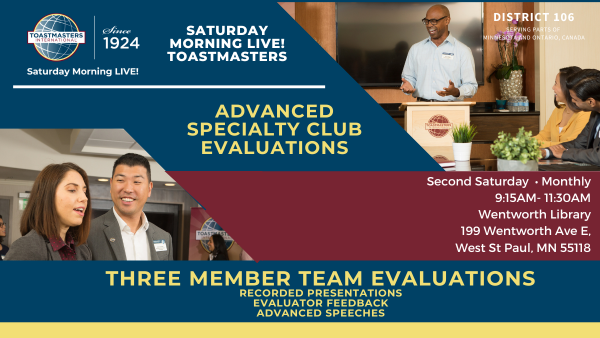 Saturday Morning LIVE! Toastmasters